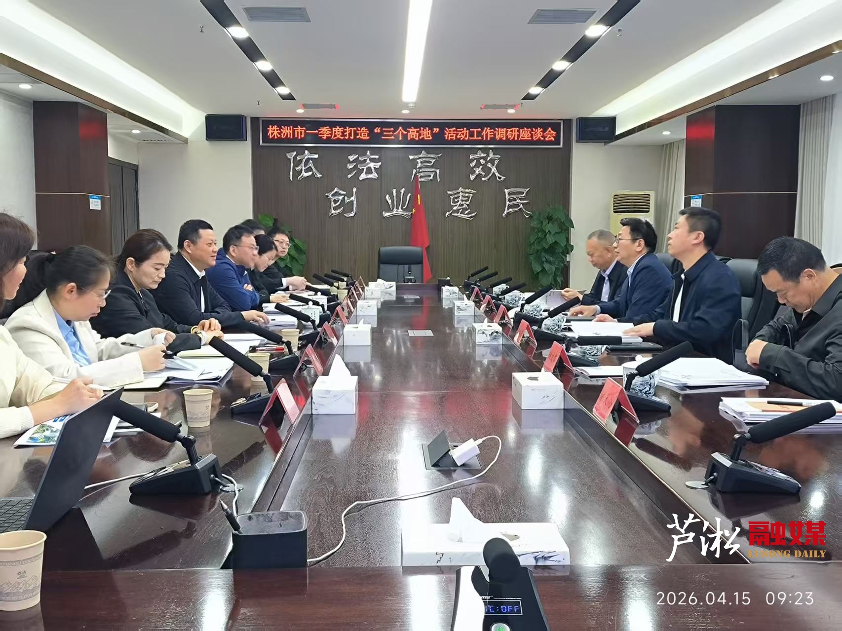 市“三高办”来芦开展第一季度打造“三个高地”工作调研